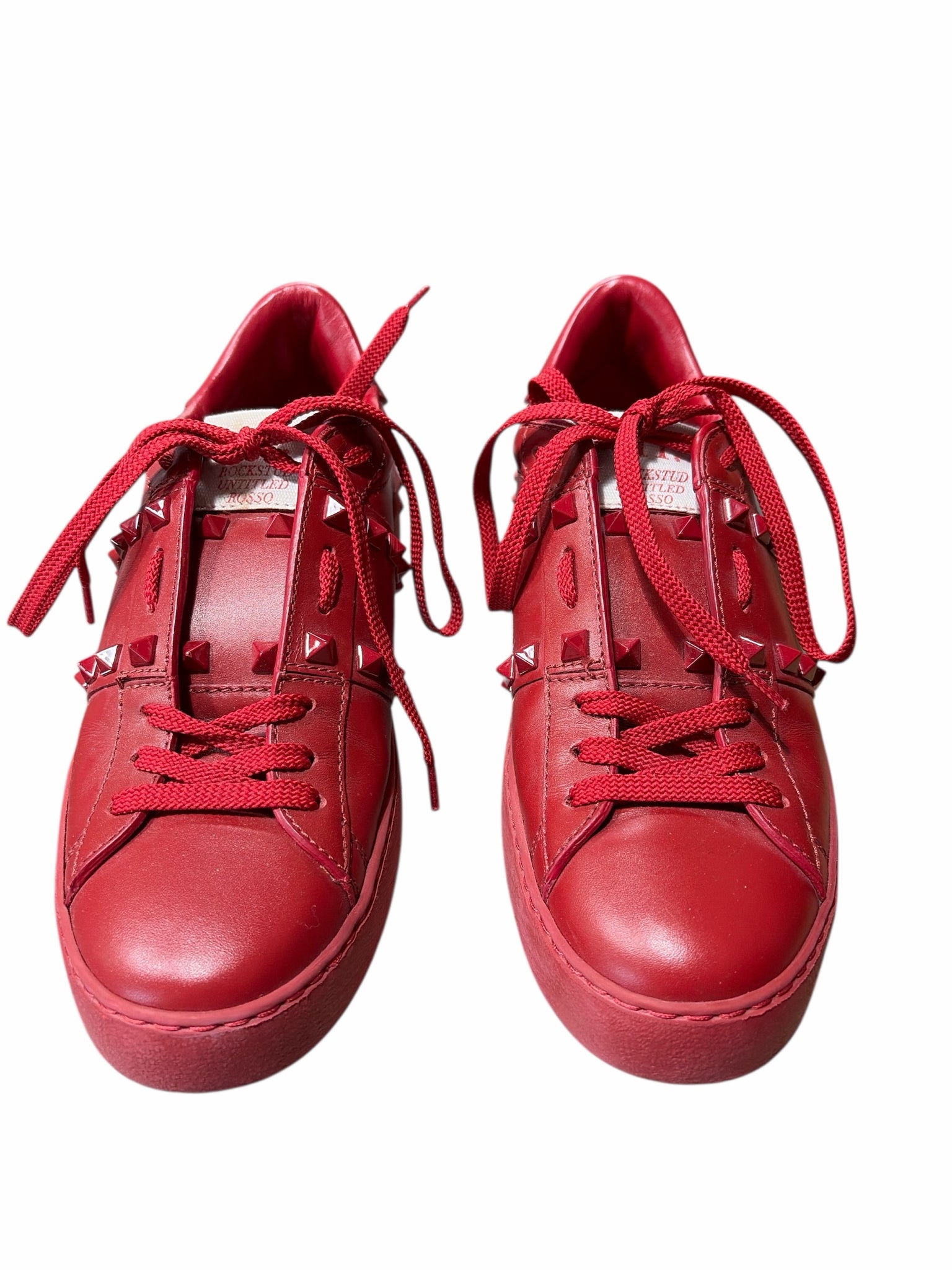 Valentino Red Shoe Size 37.5 Sneakers – The Curated Closet - Boca