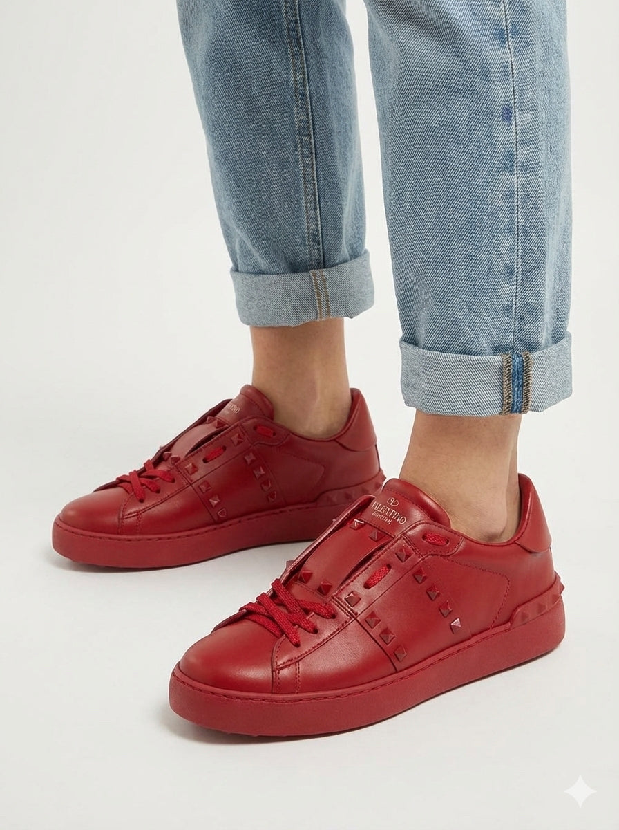 Valentino Red Shoe Size 37.5 Sneakers – The Curated Closet - Boca
