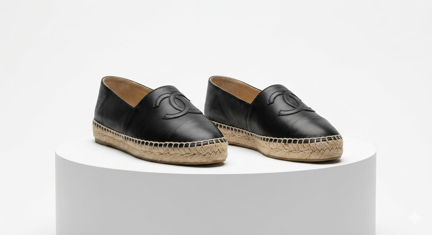 Chanel Black Shoe Size 8 Flats – The Curated Closet - Boca Raton